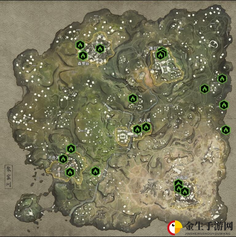 《永劫无间》地图金绿堆固定资源点介绍