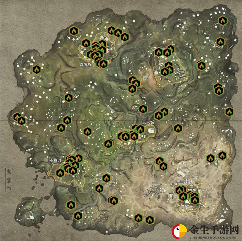 《永劫无间》地图金绿堆固定资源点介绍