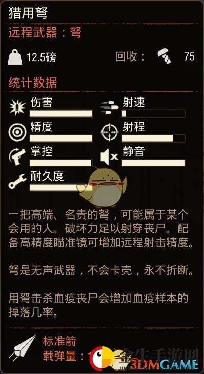 《腐烂国度2》猎用弩属性分享