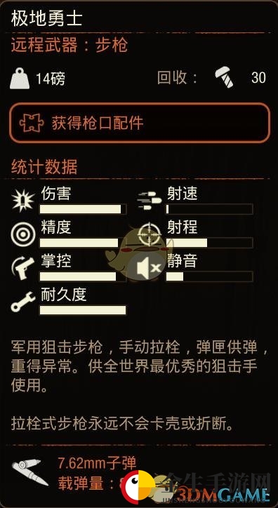 《腐烂国度2》极地勇士狙击枪属性分享